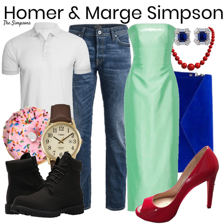 the Simpsons Marge and homer