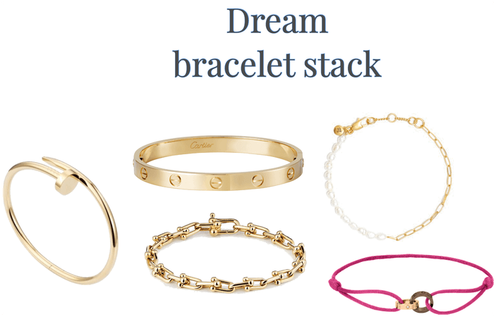 dream bracelet stack