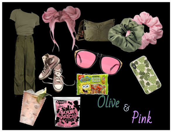 Olive & Pink