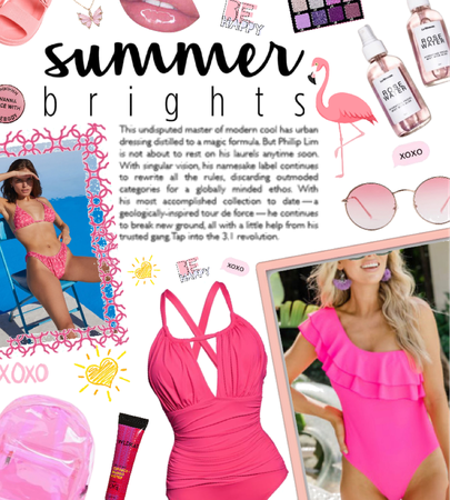 pink summer look
