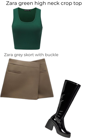 Zara skort outfit