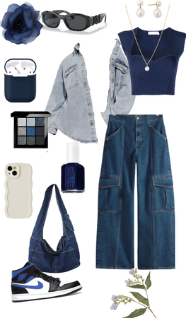 outfit idea dark blue