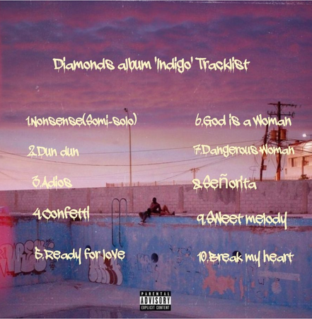 Diamonds tracklist out now!