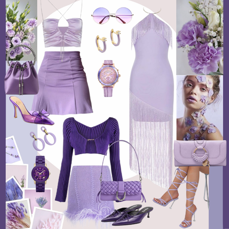 Lilac, lavander, pastel purple outfits (challenge)