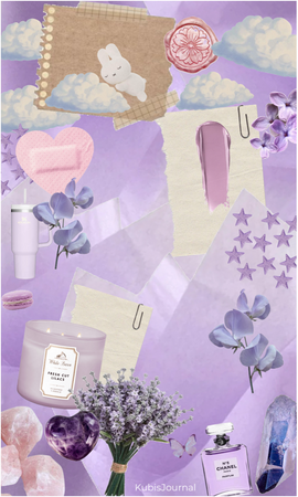 Purple Wallpaper Scrapbook style | KubisJournal