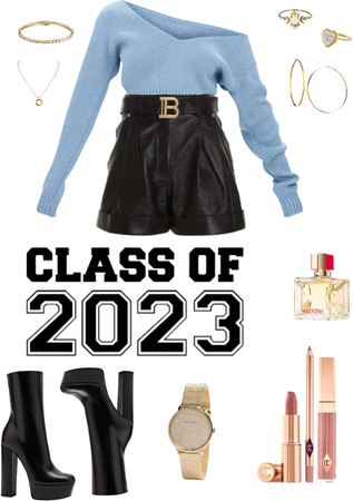class of 2023 leather shorts