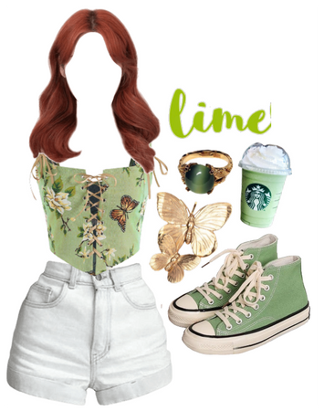 Lime and Butterflies