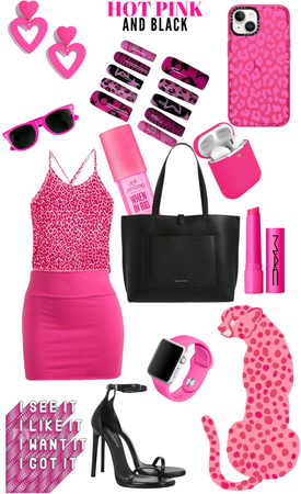 hot pink and lepoard