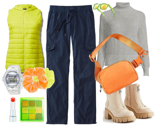 neutral and neon winter