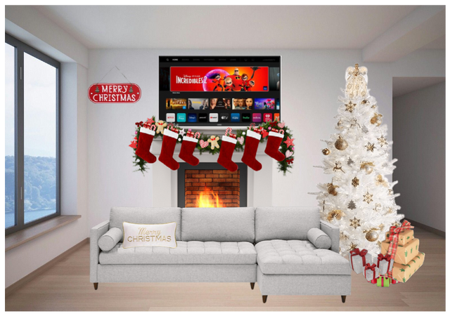 christmas livingroom