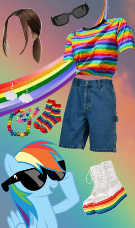 rainbow dash my little pony inspired