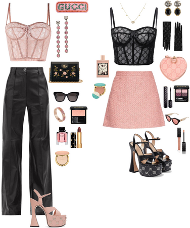 pink & black Gucci