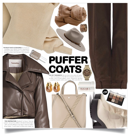 Coat Chronicles: Leather Cropped Puffer Coat