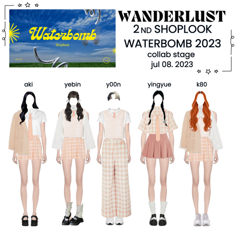 wanderlust (완덜를러스트) ─ 2nd shoplook waterbomb 2023