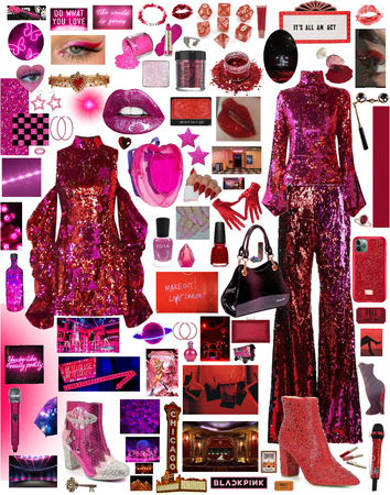 pink & red sequins