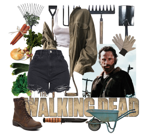 Working in the Garden with Rick Grimes