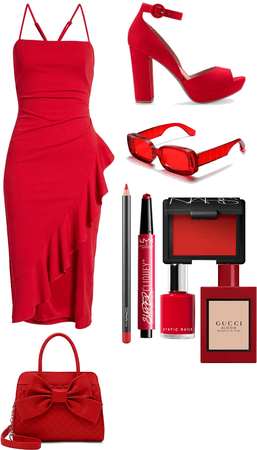 ❤️outfit red❤️