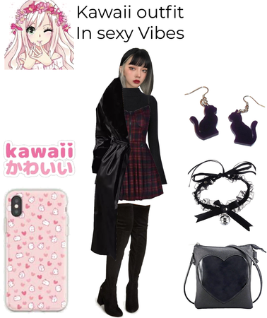 Kawaii outfit in sexy rock vibes look idea by g.o. 2023