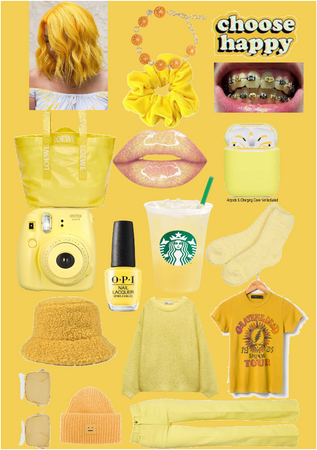 a yellow teenagers style