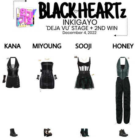 {BLACK HEARTz}’Deja Vu’ Inkigayo Stage + 2nd Win