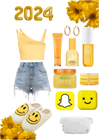 💛Yellow Preppy Fit💛