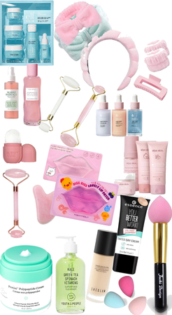 skincare pink and blue