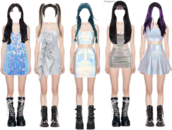 YOUNITE | kpop 5 member girlgroup outfit