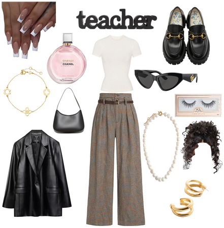 Teacher outfit.
