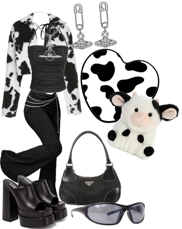 cow print feature