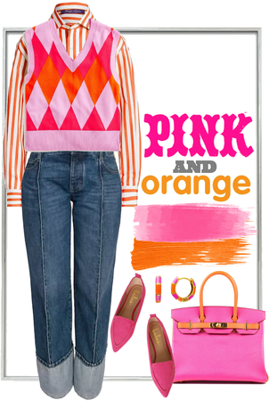 Pink and Orange