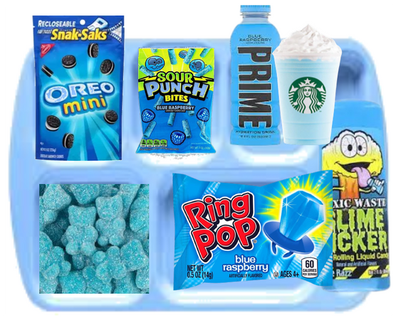 the  blue snacks
