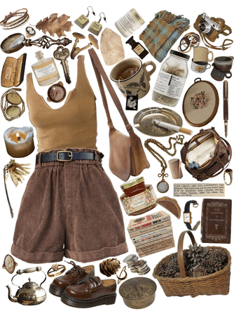 Brown Cottagecore Aesthetic