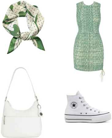 Dress with Converse Outfit
