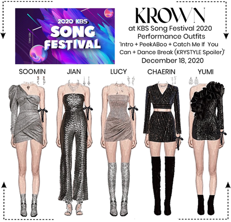 KBS Song Festival 2020 KROWN Performance Outfits