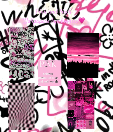 pink and black wallpapers