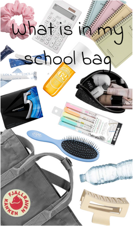 what’s in my school bag