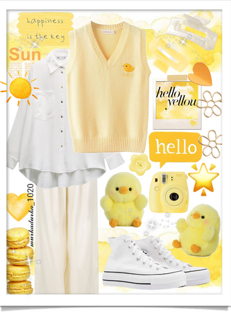 yellow cute chick 🐣