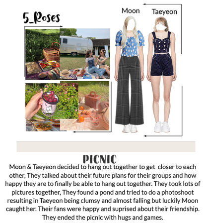 Moon & Taeyeon Day out together. PICNIC DATE