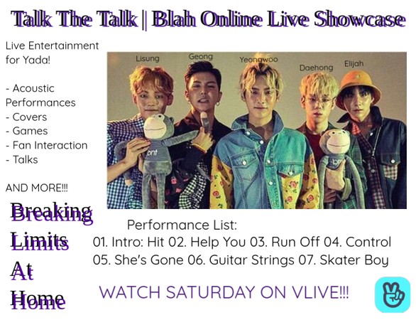 Talk The Talk Online Live Showcase | #BLAH #YADA
