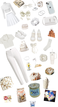 white and Louis Vuitton