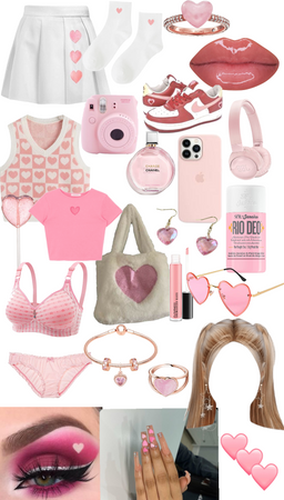 Pink heart skirt