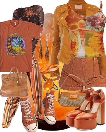 Pop of color: orange and psychedelic