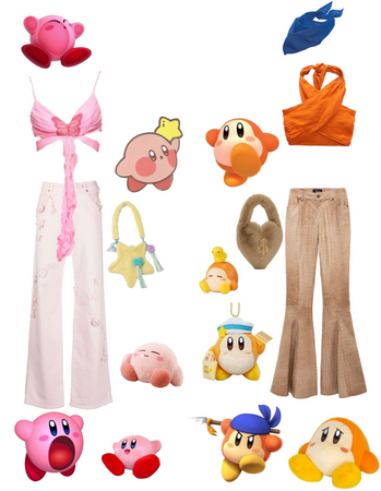 kirby and waddle Dee dynamic duo outfits
