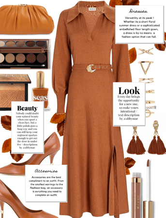 Fall Party 2021 - Brown Jersey Dress