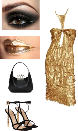 Gold & Black outfit