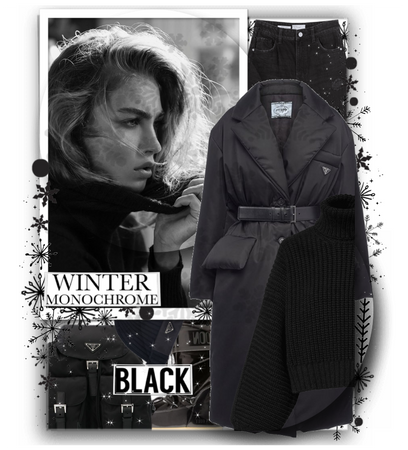 winter monochorme: BLACK.