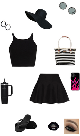 black outfit for spring
