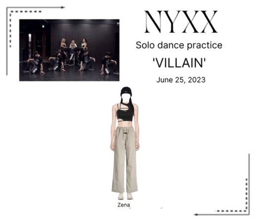 NYXX (닉스) 𝐙𝐄𝐍𝐀 'VILLAIN' Dance practice