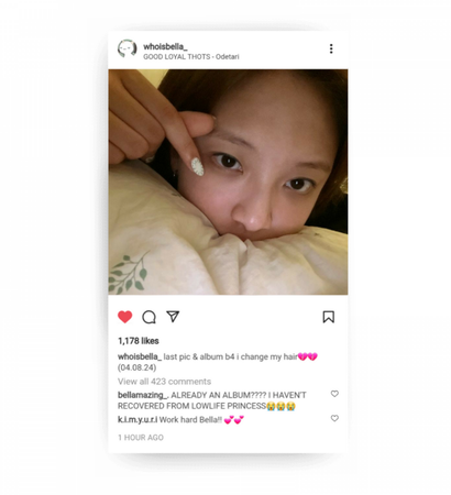 Bella's Instagram Post