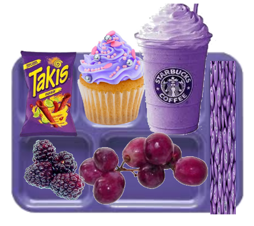 Lunch tray = Purple edition!